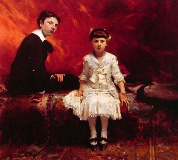  Portrait of edouard and Marie-Louise Pailleron, edouard Pailleron children